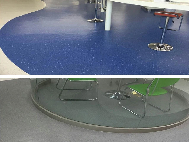 Bn Sound Absorb PVC Sport Floor Suelos de plástico de vinilo para Hospital Healthcare School Boya